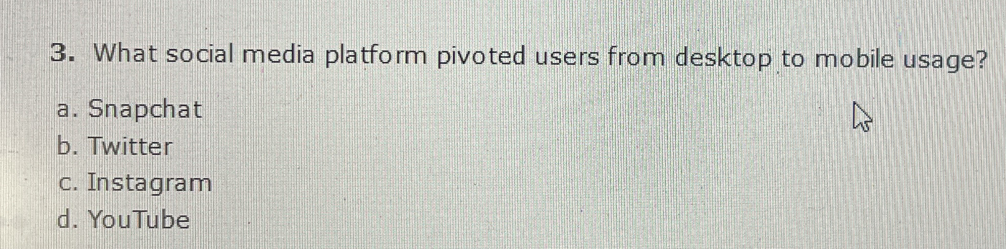 What social media platform pivoted users from