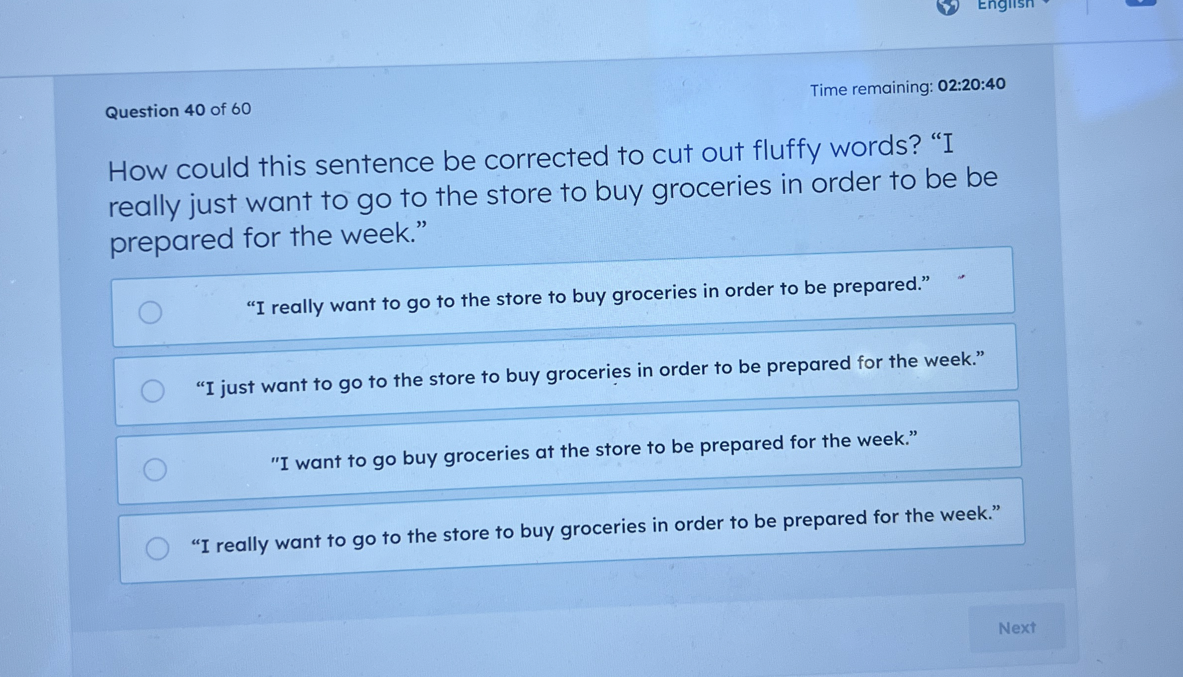 Question 4 0 of 6 0 Time remaining: 0 2 : 2 0 : 4