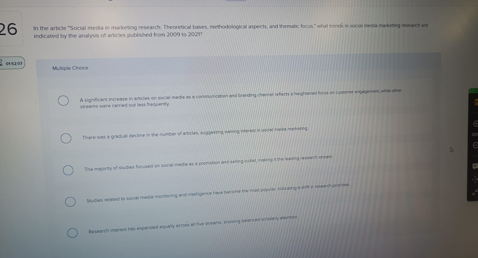 2 6 In the article "Social media in marketing