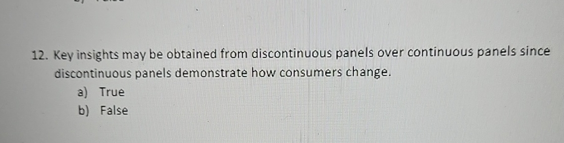 Key insights may be obtained from discontinuous