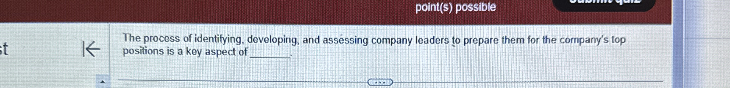 point ( S ) possible The process of identifying,