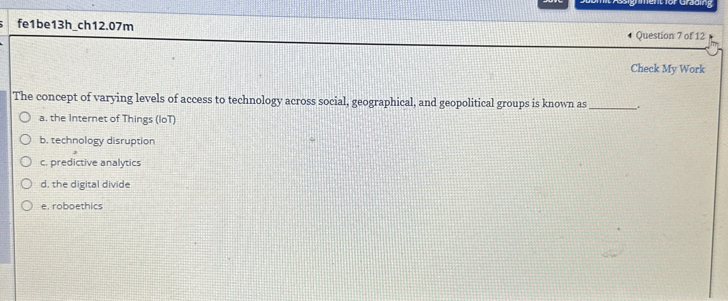 fe 1 be 1 3 h _ ch 1 2 . 0 7 m 1 Question 7 of 1