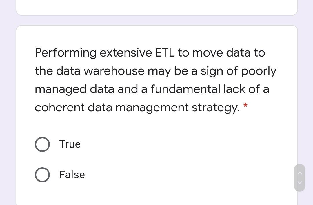 Performing extensive ETL to move data to the data
