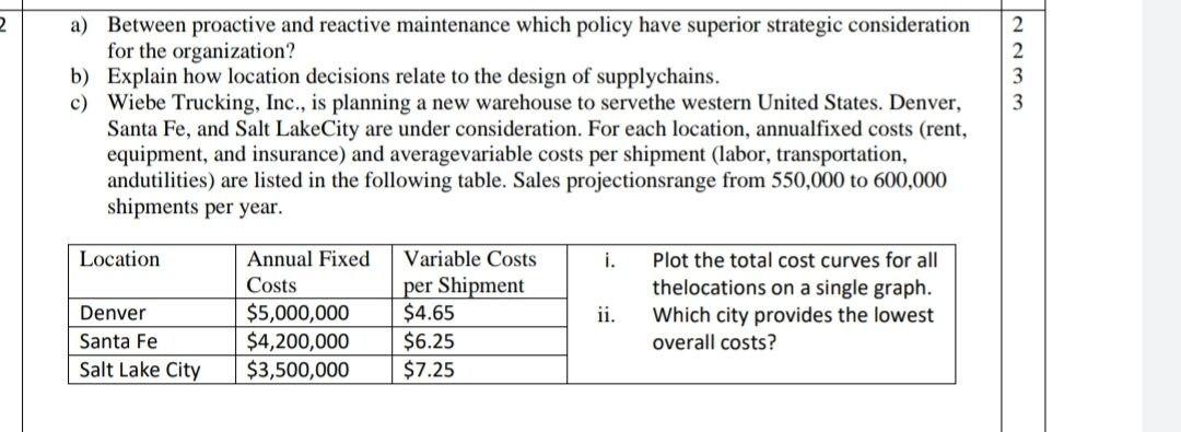 2. 2 3 3 a) Between proactive and reactive