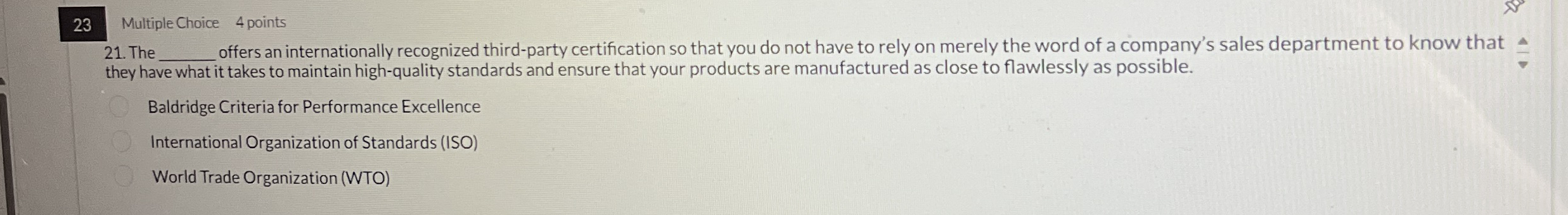 The q , offers an internationally recognized