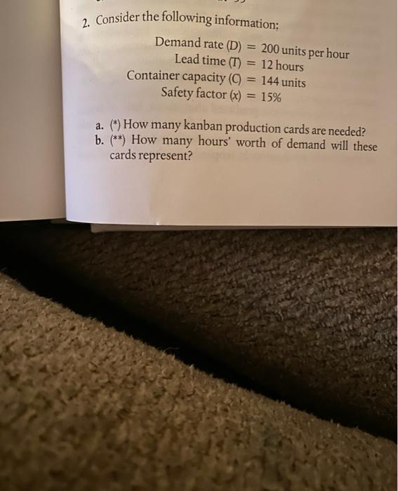 Question #2 A, b, c 2. Consider the following