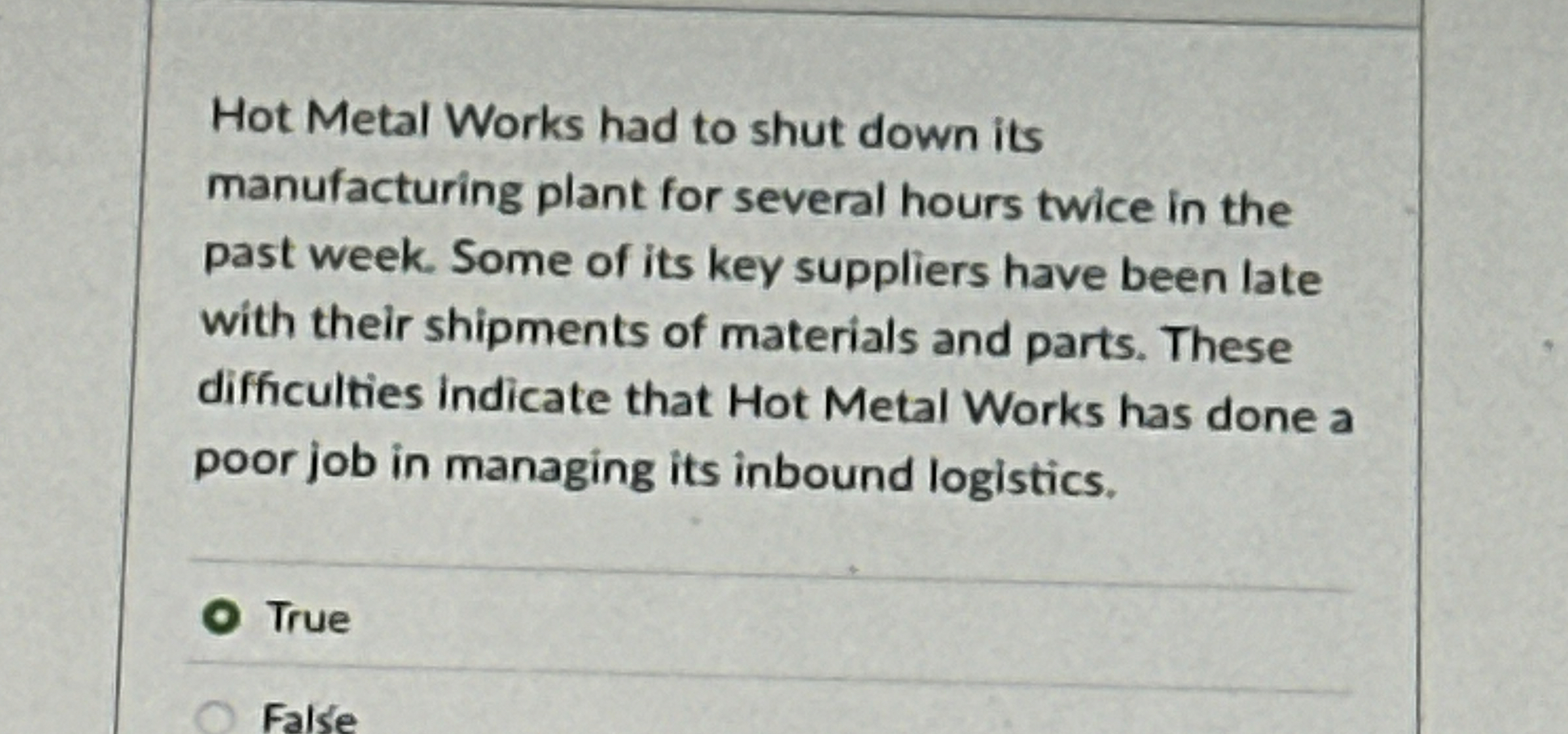 Hot Metal Works had to shut down its