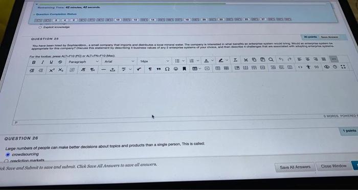 QUESTION 20 You Danied by the compara corte and