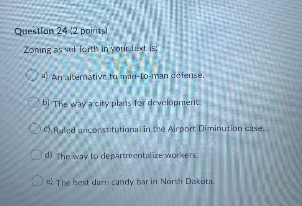 Question 25 (2 points) An alleged breach in a