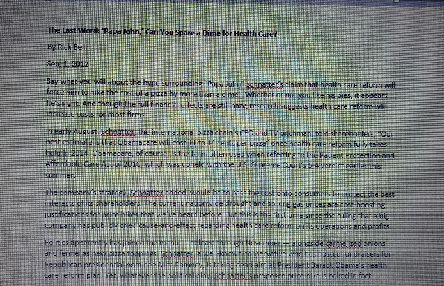 if possible please answer each topic question