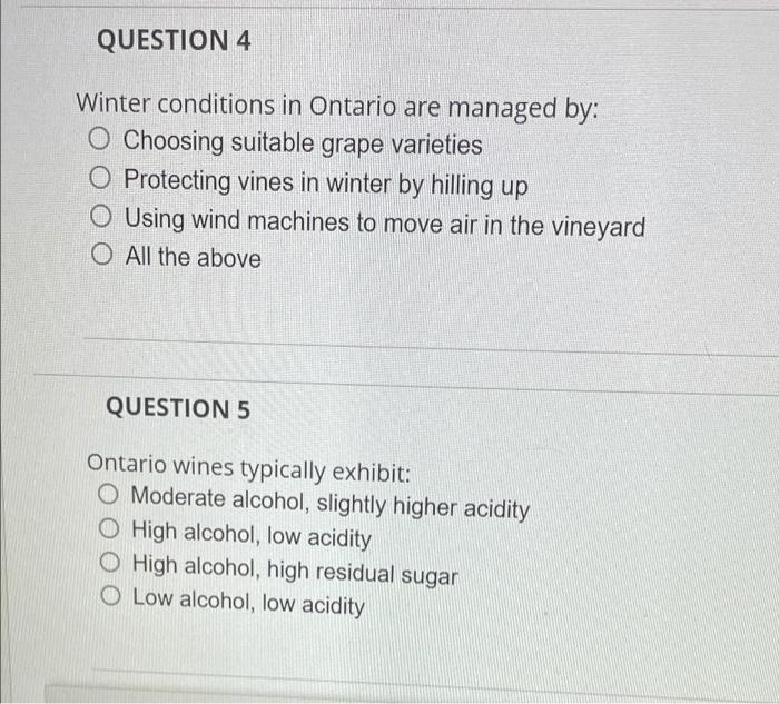 VQA test answer asap please QUESTION 4 Winter