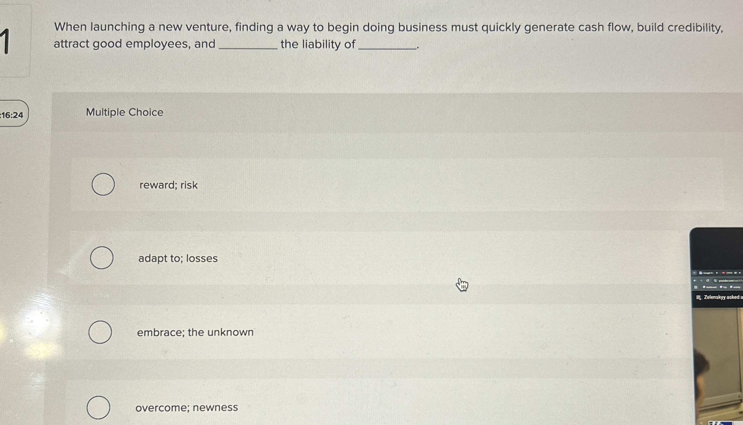 When launching a new venture, finding a way to