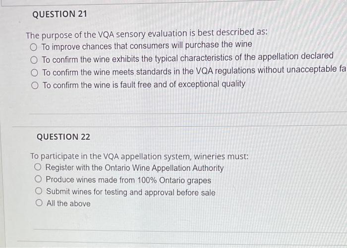 VQA test answer asap please QUESTION 4 Winter