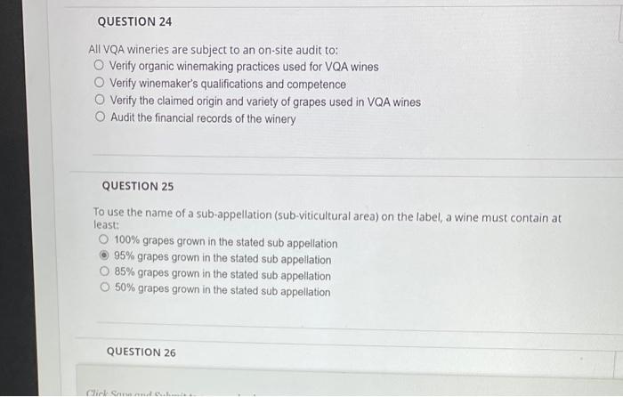 VQA test answer asap please QUESTION 4 Winter