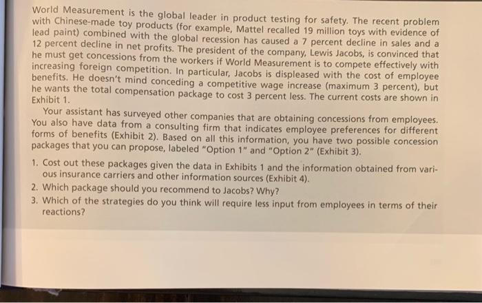 World Measurement is the global leader in product