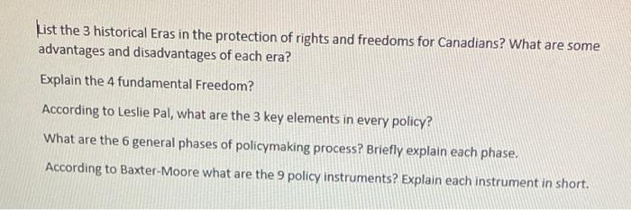 This assignment is from Living in Canada course.