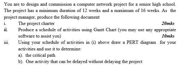 I need the answer as soon as possible You are to