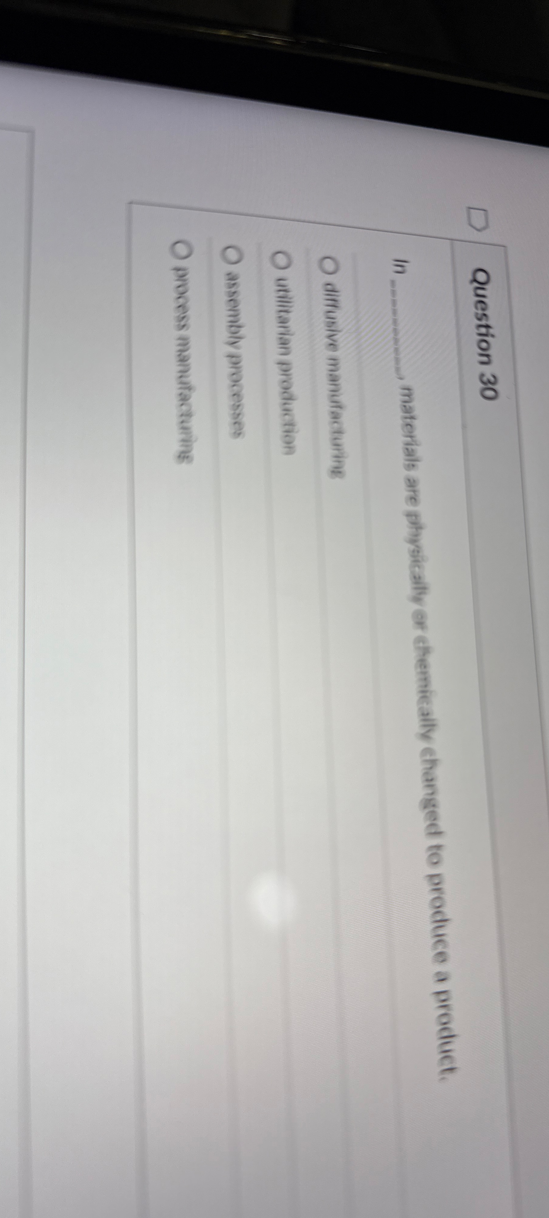 Question 3 0 in materials are physically or