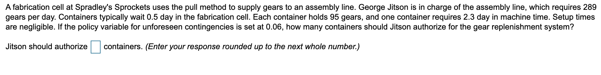 A fabrication cell at Spradley's Sprockets uses