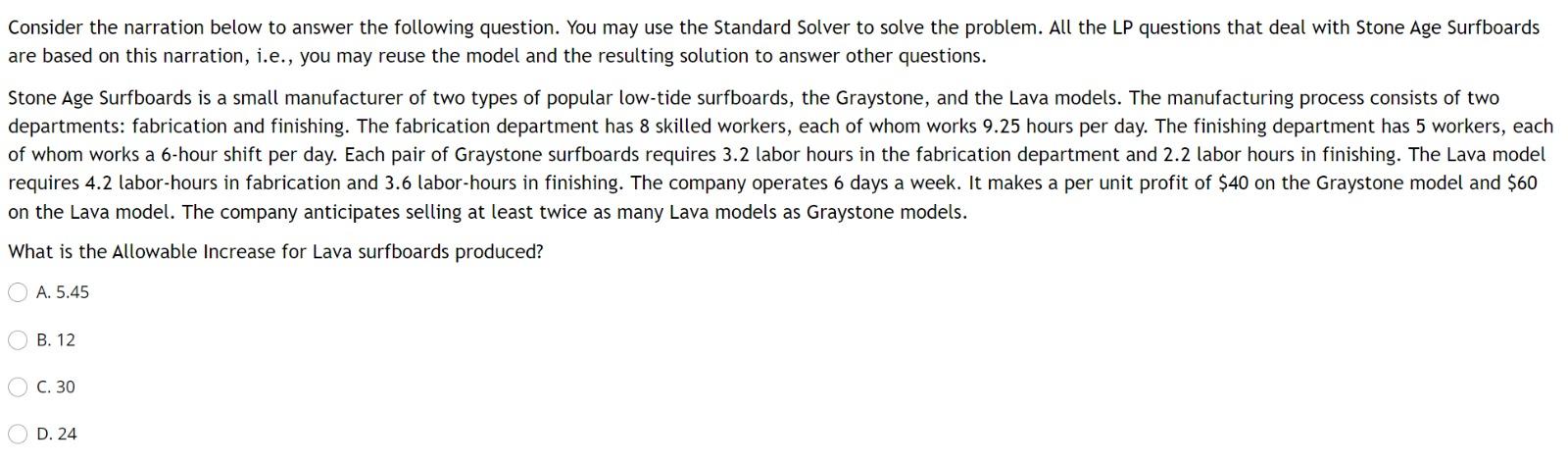 Consider the narration below to answer the