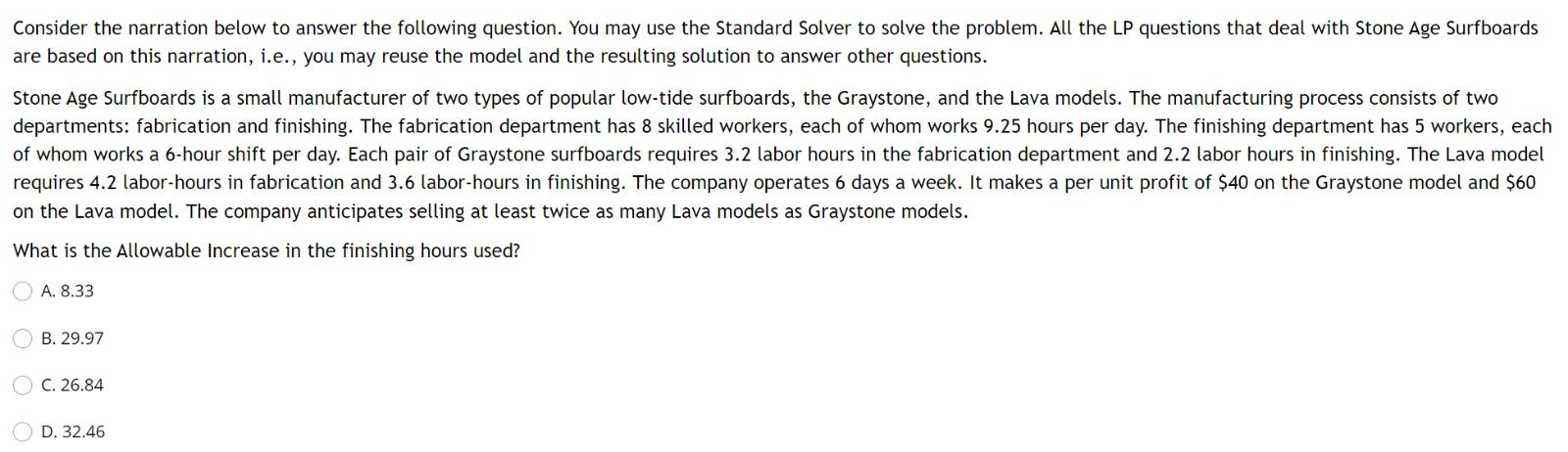 Consider the narration below to answer the