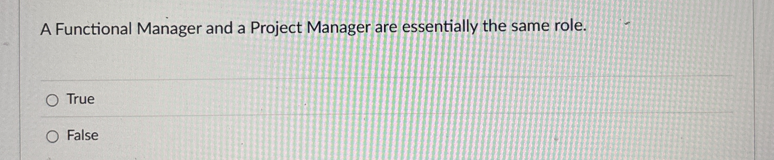 A Functional Manager and a Project Manager are