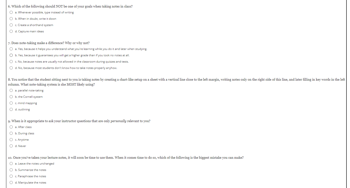 1. Which of the following is NOT an example of