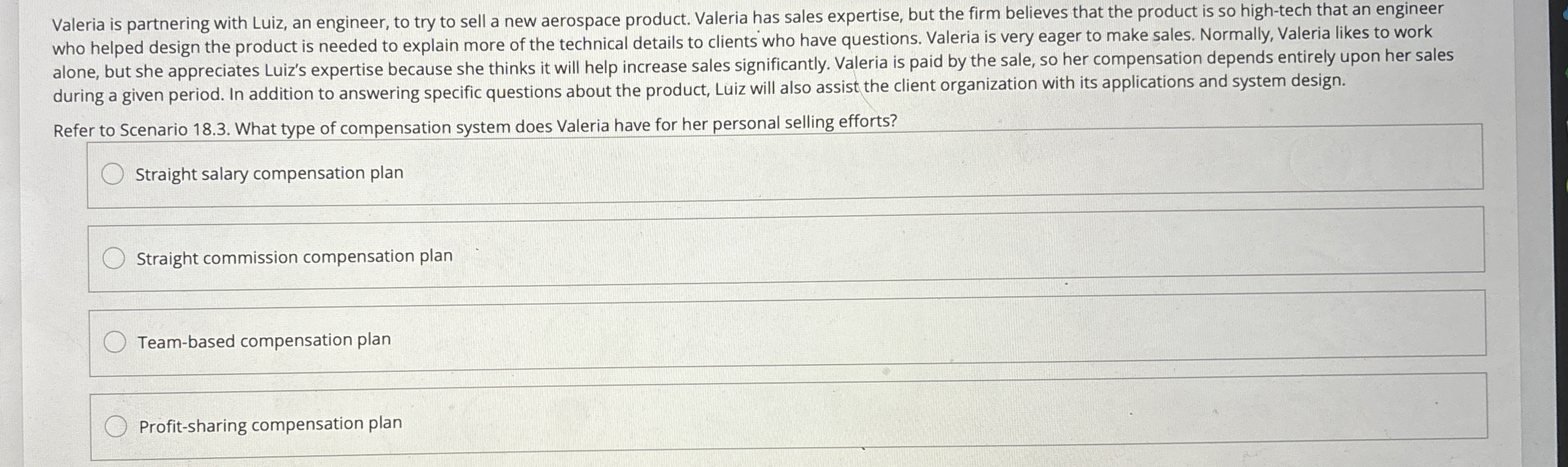 Valeria is partnering with Luiz, an engineer, to