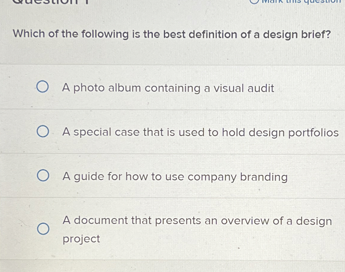 Which of the following is the best definition of