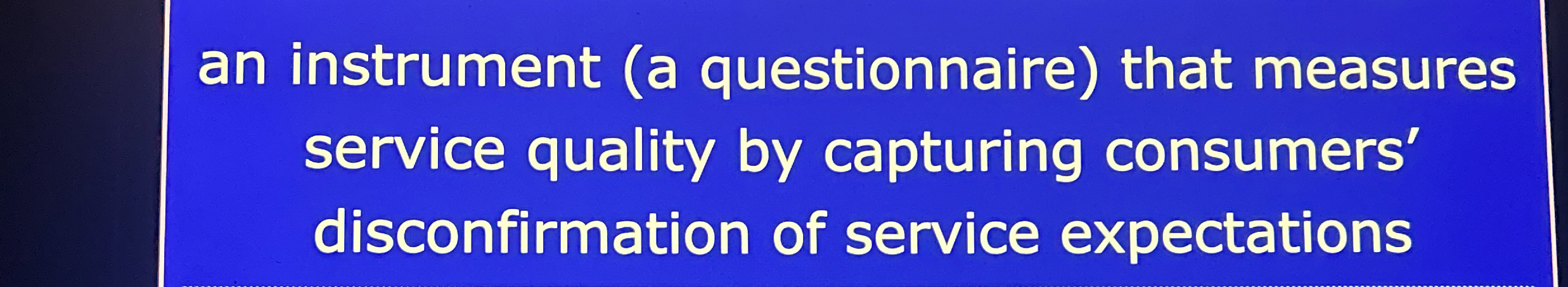 an instrument ( a questionnaire ) that measures