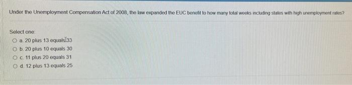 Under the Unemployment Compensation Act of 2008,