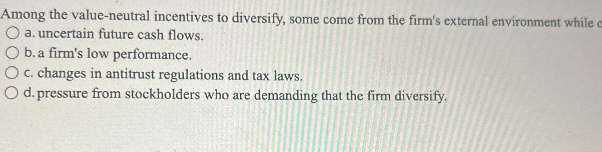 Among the value - neutral incentives to