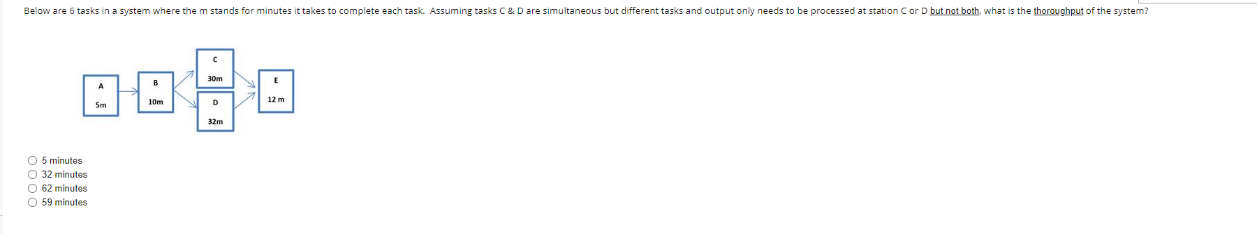 Below are 6 tasks in a system where the m stands