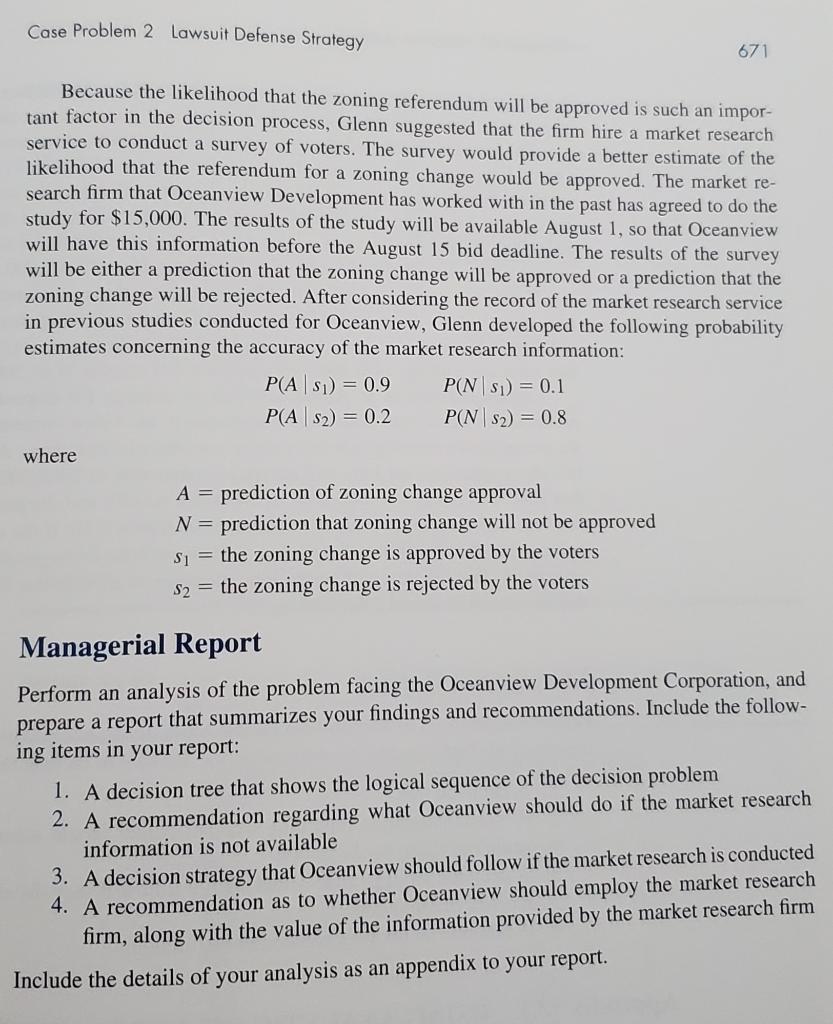 Please show all steps, thank you! Case Problem 1