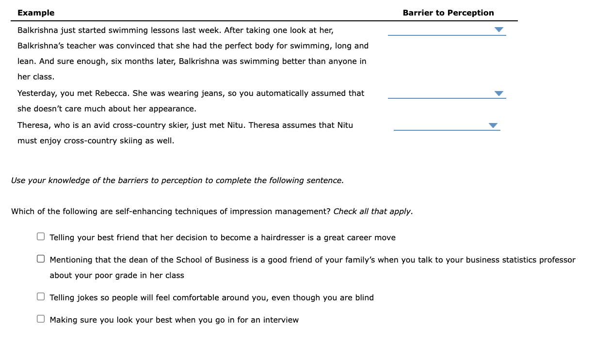 Example Barrier to Perception Balkrishna just