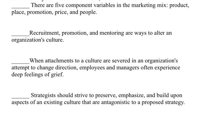 There are five component variables in the