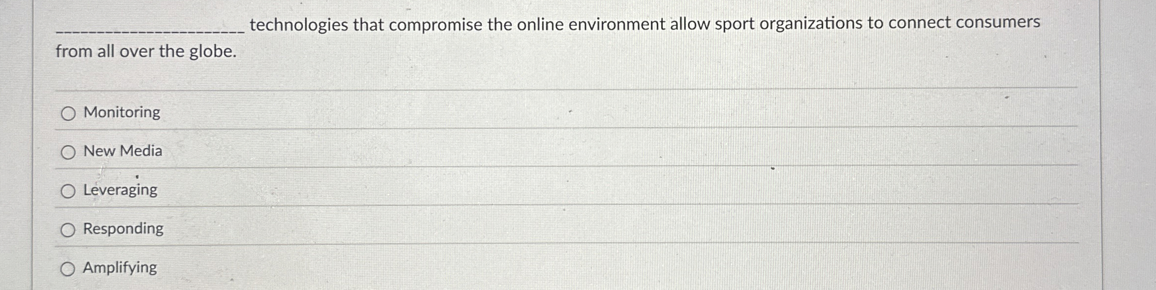 q , technologies that compromise the online