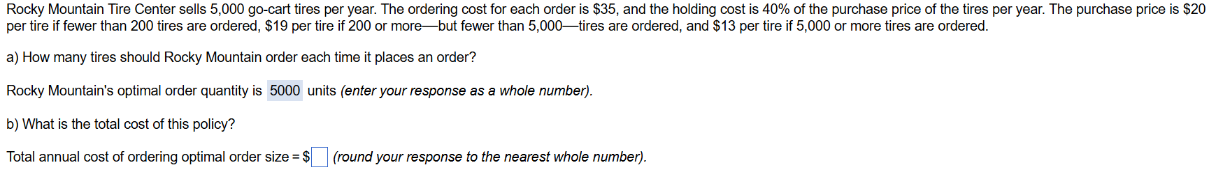 Rocky Mountain Tire Center sells 5 , 0 0 0 go -
