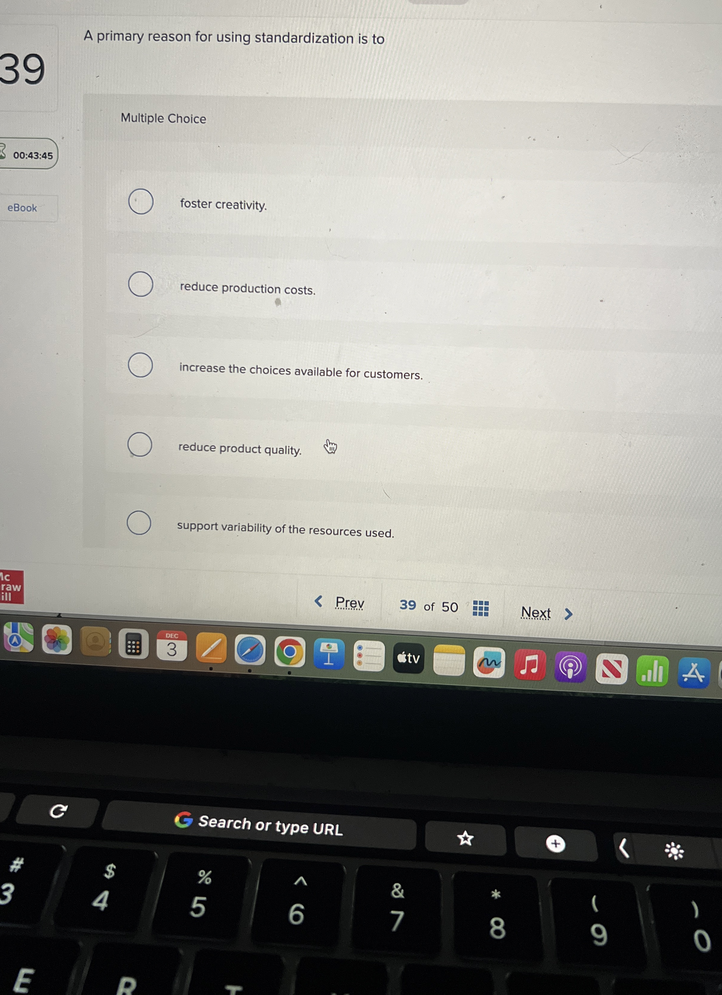 A primary reason for using standardization is to