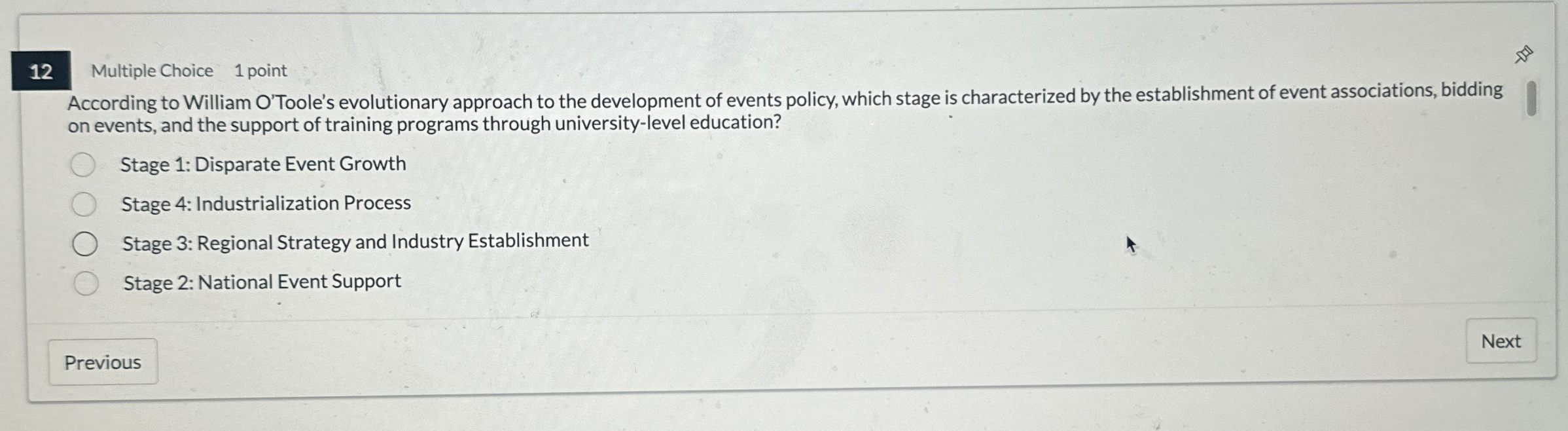 1 2 Multiple Choice 1 point According to William