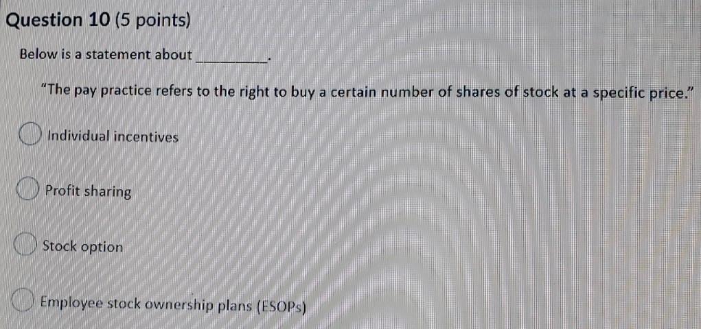 Question 2 (5 points) Saved Developmental
