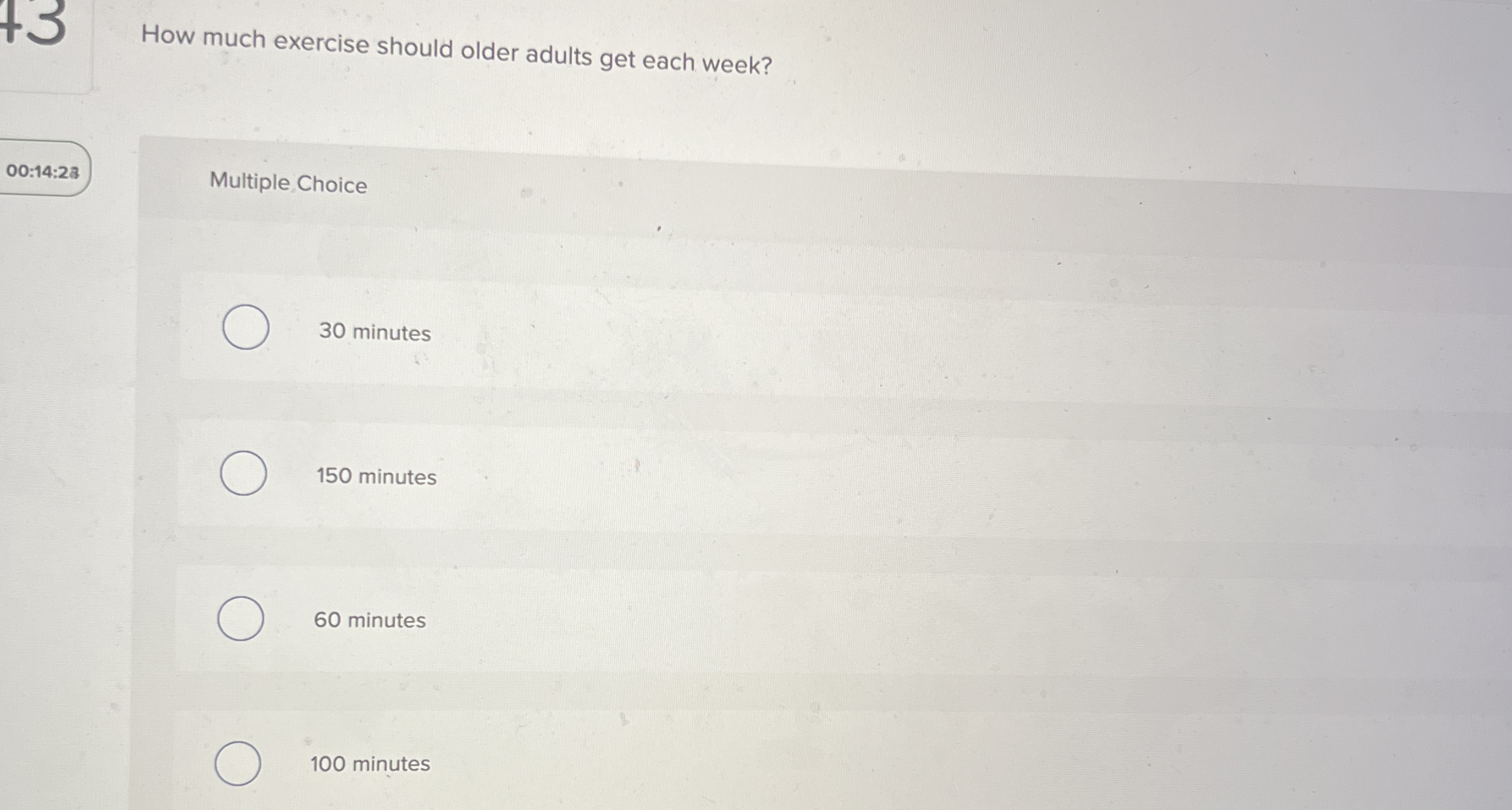 How much exercise should older adults get each