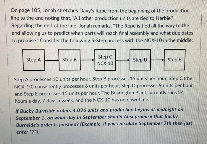 On page 105, Jonah stretches Davy's Rope from the