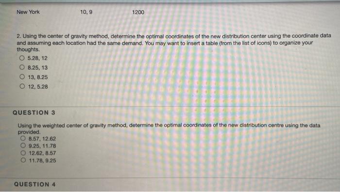 Use the following information to answer questions