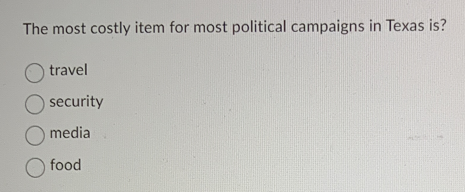 The most costly item for most political campaigns