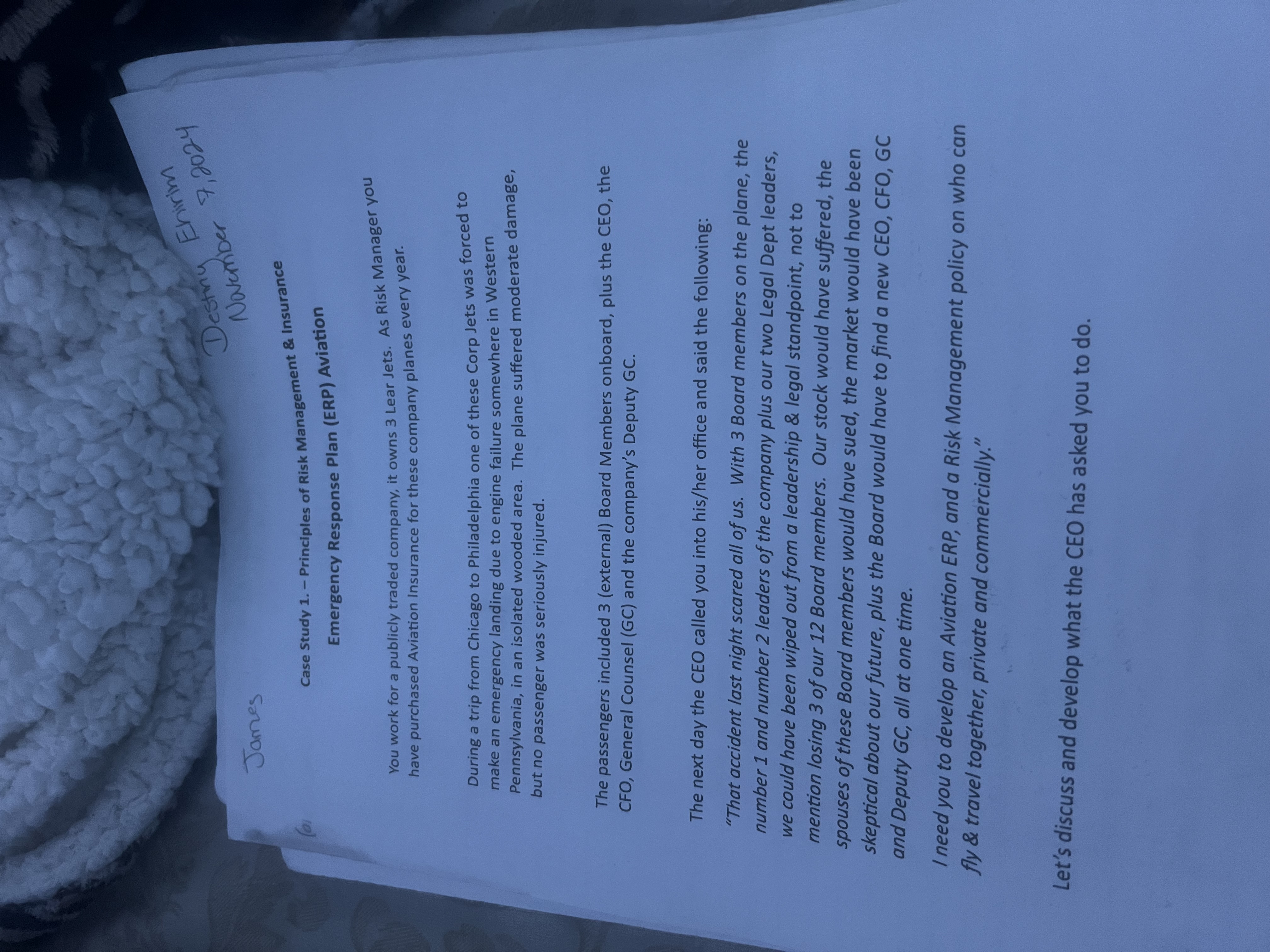 James Natertiber Case Study 1 . - Principles of