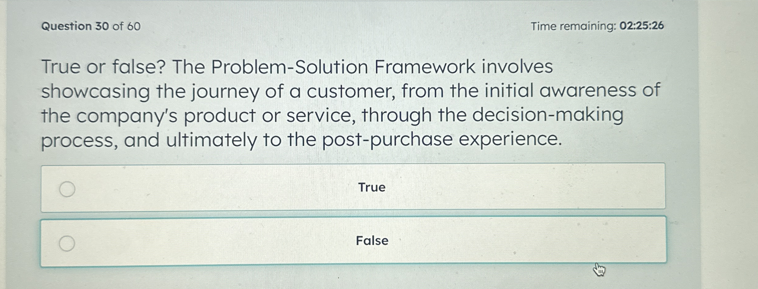 Question 3 0 of 6 0 Time remaining: 0 2 : 2 5 : 2