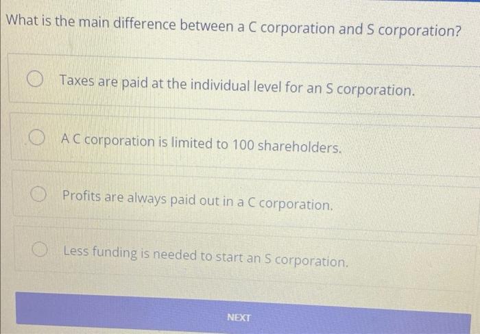 What is the main difference between a C