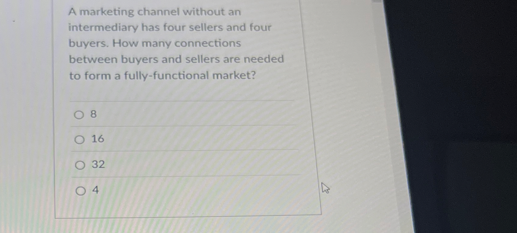 A marketing channel without an intermediary has