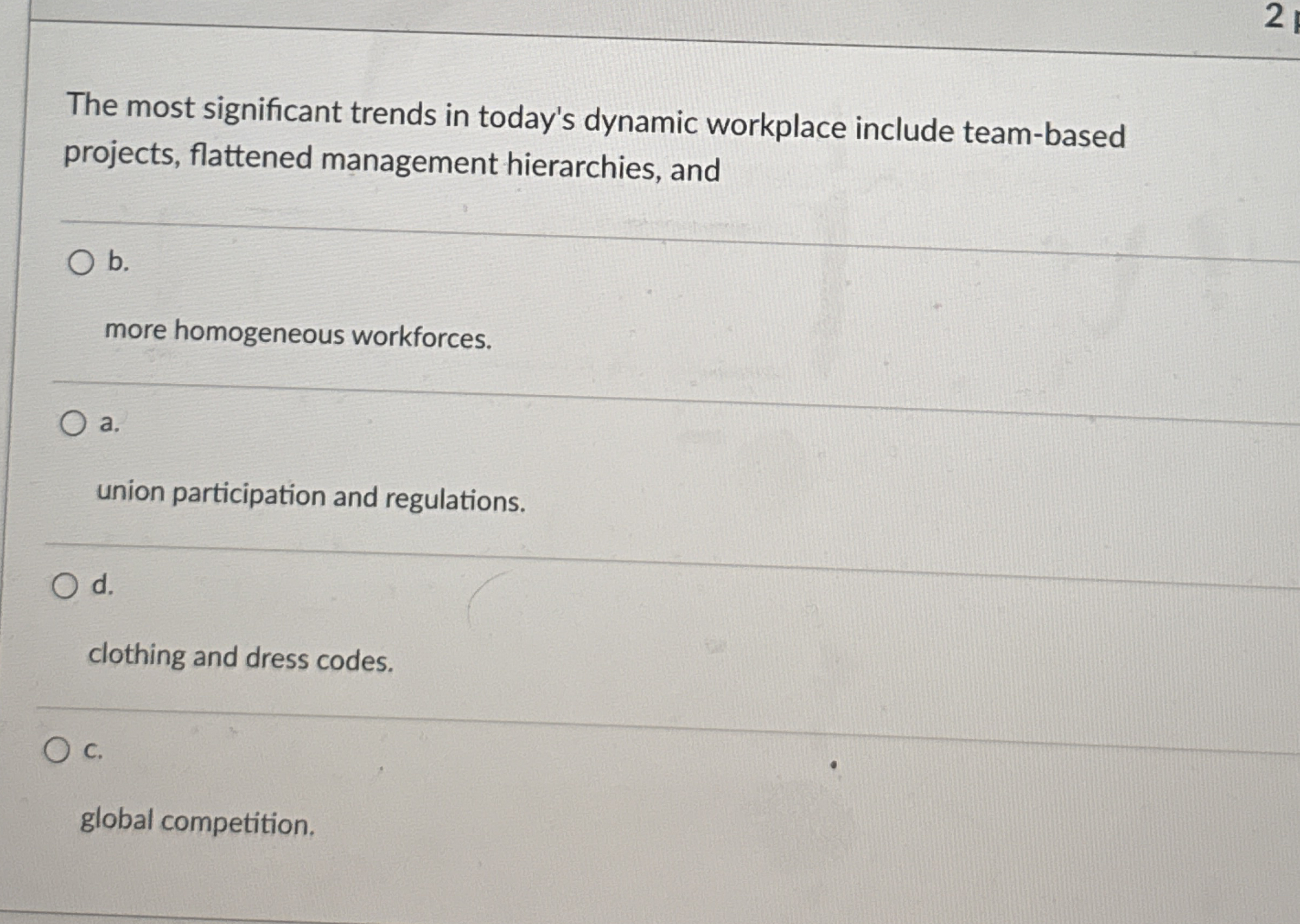 2 The most significant trends in today's dynamic